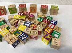 secondhand BUNDLE Wooden Alphabet Blocks