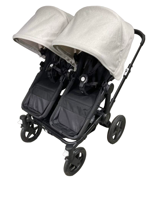 secondhand Bugaboo Donkey 5 Duo Stroller, 2023, Black , Grey Melange