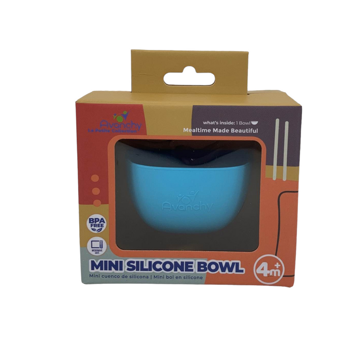 Avanchy La Petite Silicone Mini Bowl, Blue