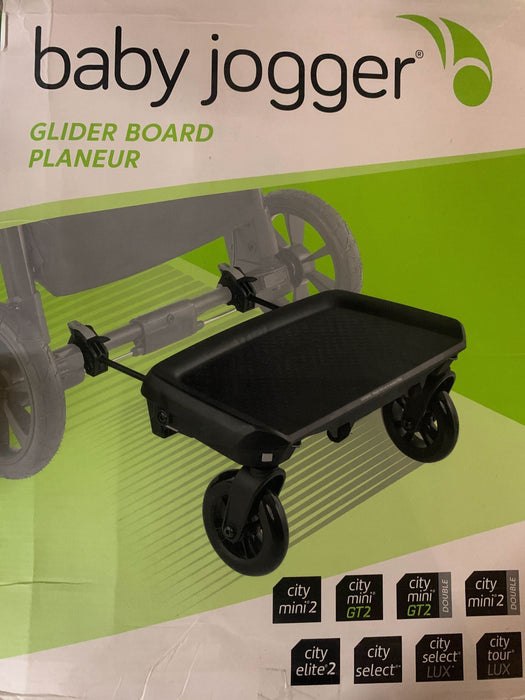 used Baby Jogger Glider Board for city mini 2, city mini 2 double, city mini GT2, city mini GT2 double, city select, city select 2, city select LUX, and city tour LUX strollers