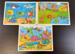 used BUNDLE Wooden Puzzles