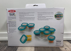 secondhand OXO Tot 2 oz. Baby Blocks Freezer Storage, 12 Piece Set