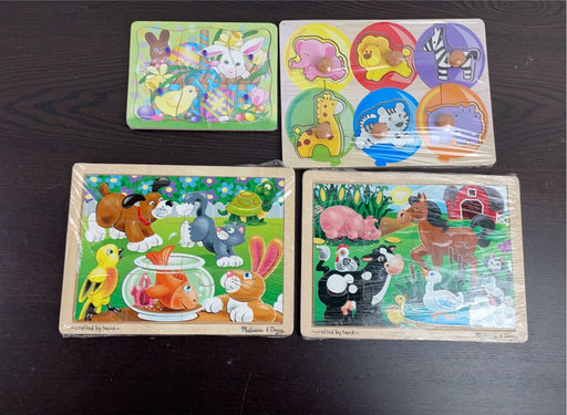 used BUNDLE Melissa & Doug Wooden Puzzles