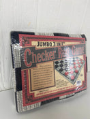 secondhand Jumbo 3-in-1 Checker Rug Game