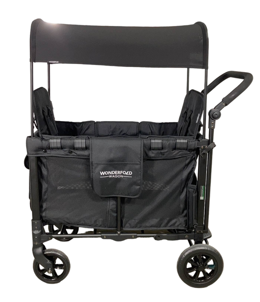 secondhand Wonderfold W2 Original Multifunctional Double Stroller Wagon, 2022, Black