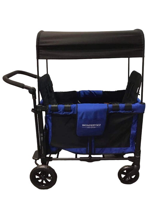 used Wonderfold W2 Original Multifunctional Double Stroller Wagon, Blue, 2019