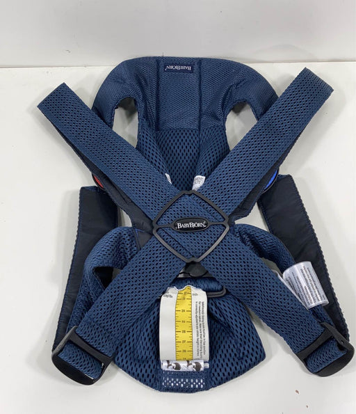 secondhand BabyBjorn Baby Carrier Mini, Navy Blue 3D Mesh