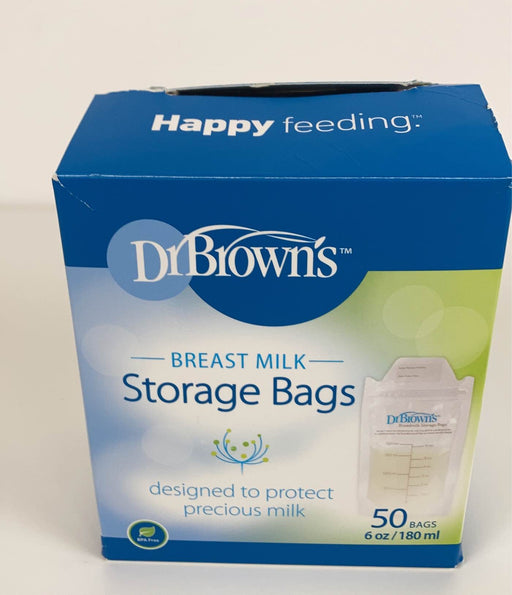 used Dr. Brown's Breast Milk Storage Bags, 50 Count