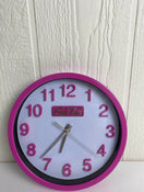 secondhand The Original Pink Box Round Wall Clock, 10"