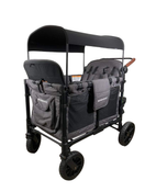 secondhand Wonderfold W4 Luxe Quad Stroller Wagon, Charcoal Grey with Black Frame, 2023