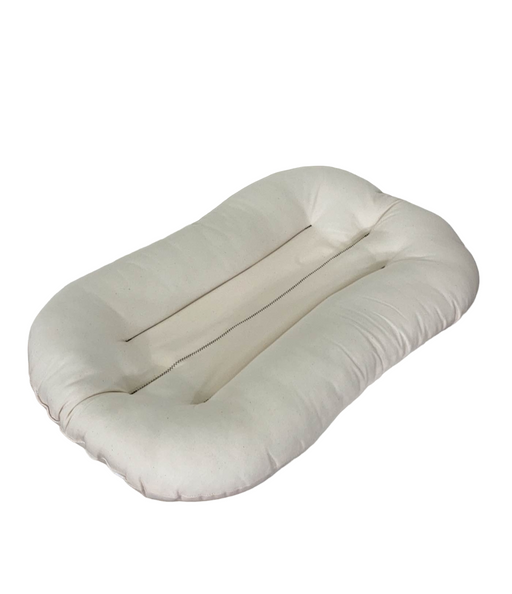 secondhand Snuggle Me Organic Sensory Infant Lounger with Cover, Natural