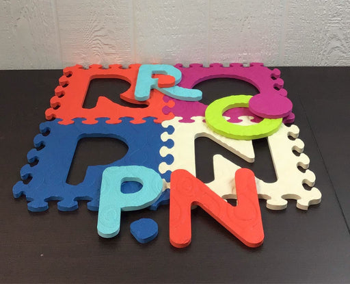 secondhand B. toys Alphabet Foam Tiles