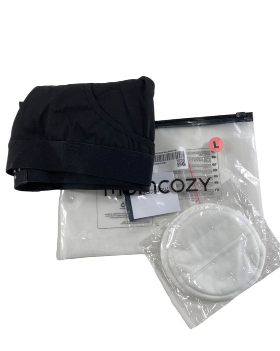 Momcozy Hands-Free Nursing And Pumping Bra, Large, Black