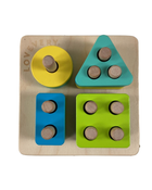 used Lovevery Sort and Stack Peg Puzzle