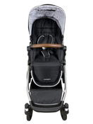 secondhand Mockingbird Single to Double Stroller, 2022, Silver with Penny Leather, Watercolor Drops, Black