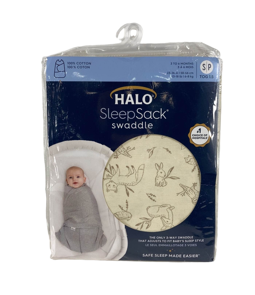 used Halo SleepSack Swaddle, Lullaby Forest