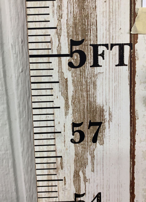 secondhand Growth Chart, Wooden Ruler