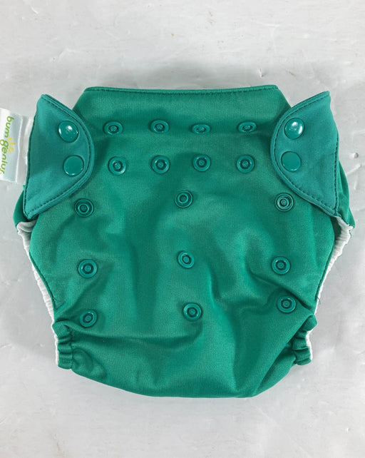 secondhand BumGenius Elemental All-In-One Cloth Diapers, - emerald green