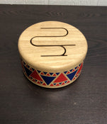 secondhand Plan Toys Solid Wooden Drum