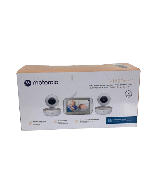 secondhand Motorola VM50G-2 5-Inch Video Baby Monitor with 2 Cameras