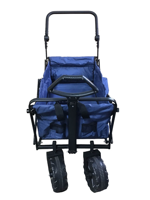 secondhand Wonderfold Wagon S2 Push and Pull Folding Wagon, Blue, P Model