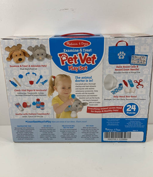 secondhand Melissa & Doug Examine & Treat Pet Vet Play Set