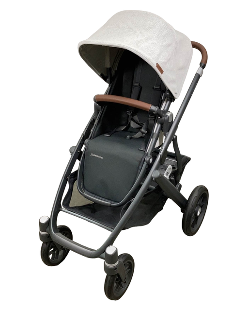 secondhand UPPAbaby VISTA V2 Stroller, 2022, Anthony (White & Grey Chenille)