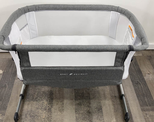 used Baby Delight Beside Me Dreamer Bassinet & Bedside Sleeper, Charcoal Tweed