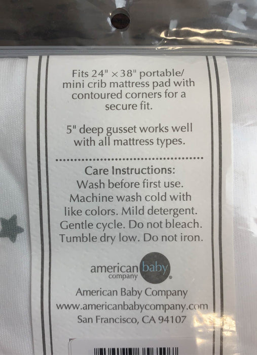 secondhand BUNDLE Fitted Mini Crib Sheets, -American Baby Company