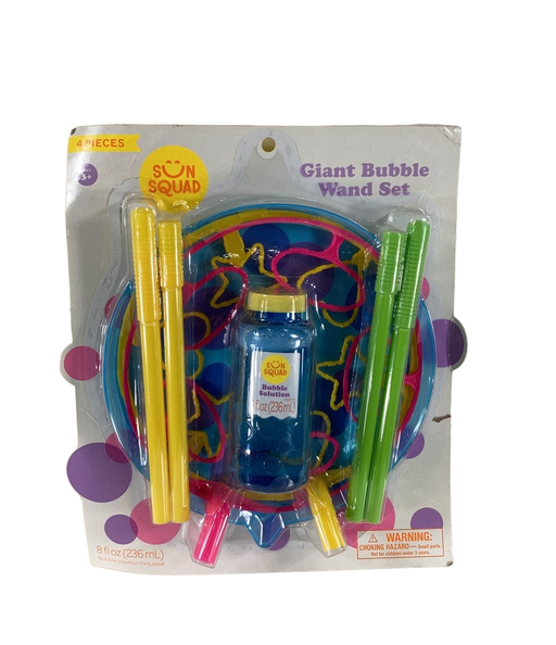 used Sun Squad Giant Bubble Wand Set