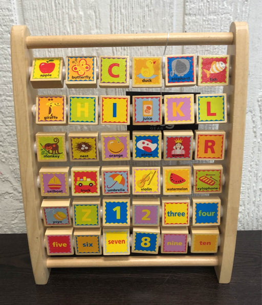 secondhand Hape Wooden Alphabet Abacus