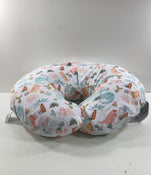 used Boppy Luxe Nursing Pillow, white with dinos and cactus