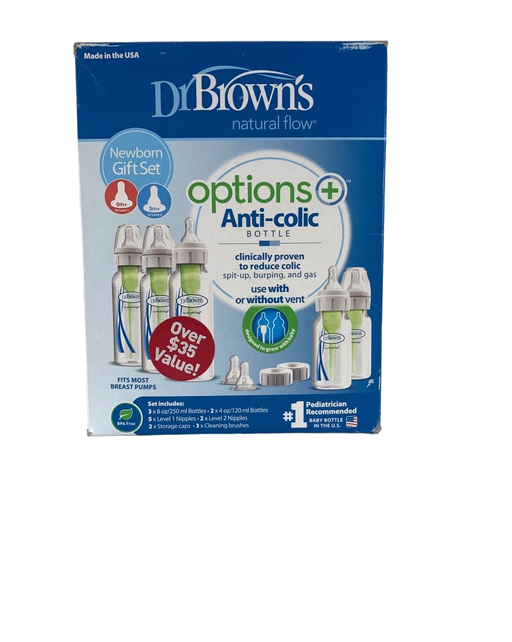 used Dr. Brown's Natural Flow Options+ Anti-Colic Newborn Gift Set