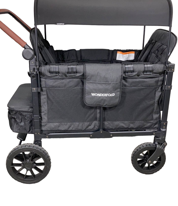 Wonderfold W4 Luxe Quad Stroller Wagon, 2023, Volcanic Black