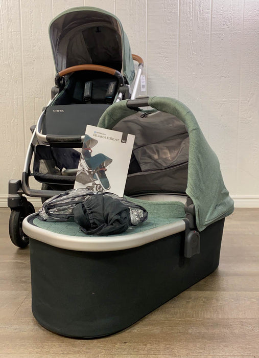 secondhand UPPAbaby VISTA Stroller, Emmett (Green Melange), 2019