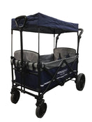 used Wonderfold X2 Push + Pull Double Stroller Wagon, 2019, Navy