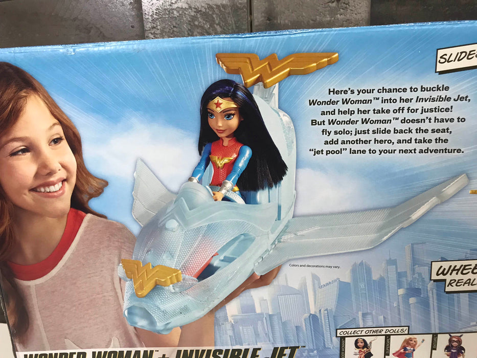 DC Super Hero Girls Wonder Woman Doll & Invisible Jet