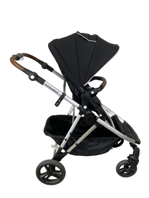 used Mockingbird Single to Double Stroller, 2022, Silver with Penny Leather, Windowpane, Black 