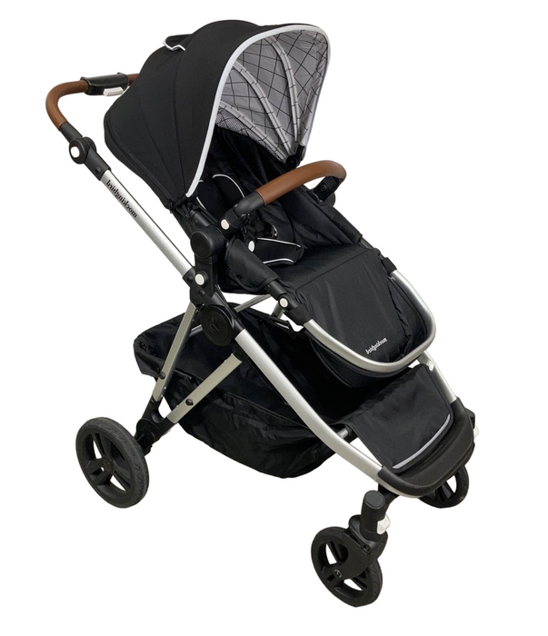 used Mockingbird Single to Double Stroller, 2022, Silver with Penny Leather, Windowpane, Black