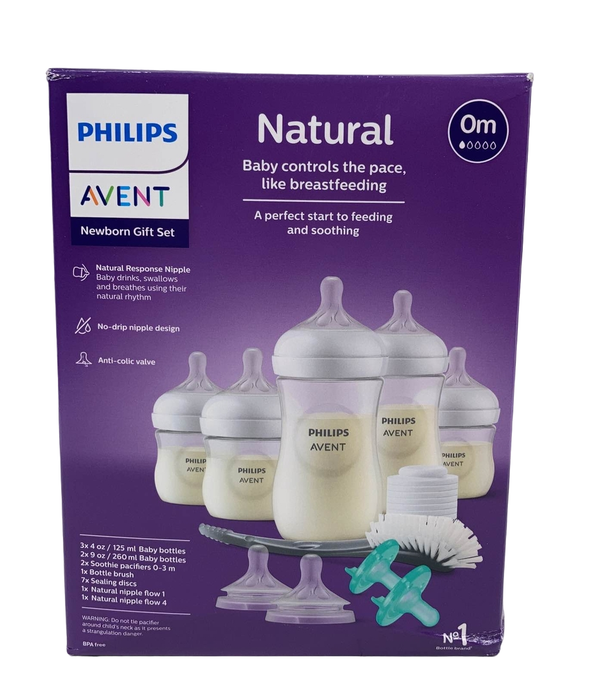 used Philips Avent Natural Baby Bottle Newborn Starter Gift Set