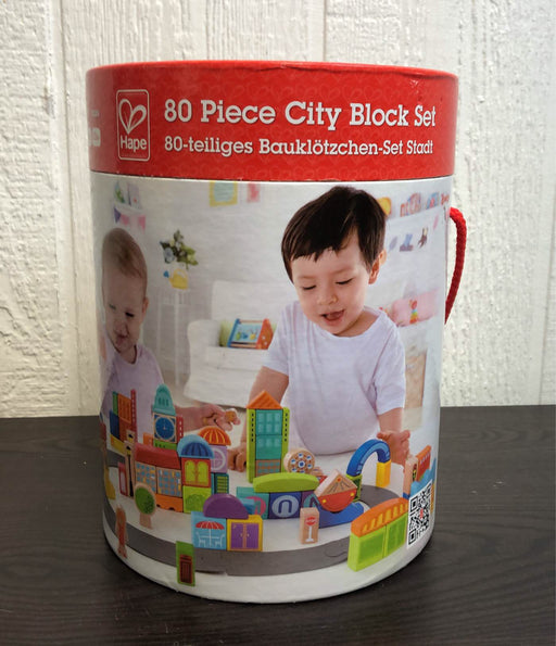 secondhand Hape Wooden Block City Set