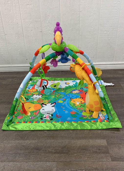 secondhand Fisher Price Rainforest Melodies and Lights Deluxe Gym