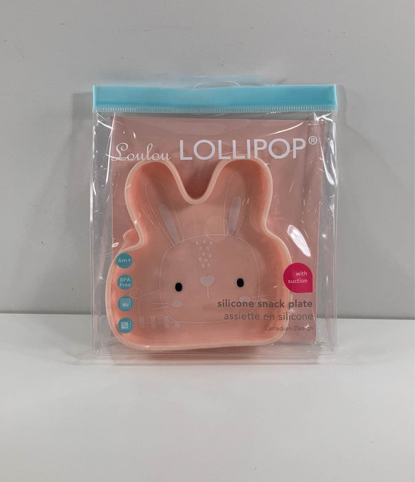 used LouLou Lollipop Silicone Suction Snack Plate