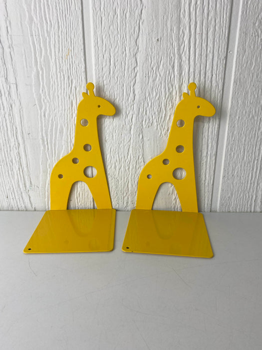 used Winterworm Bookends, Yellow Giraffe