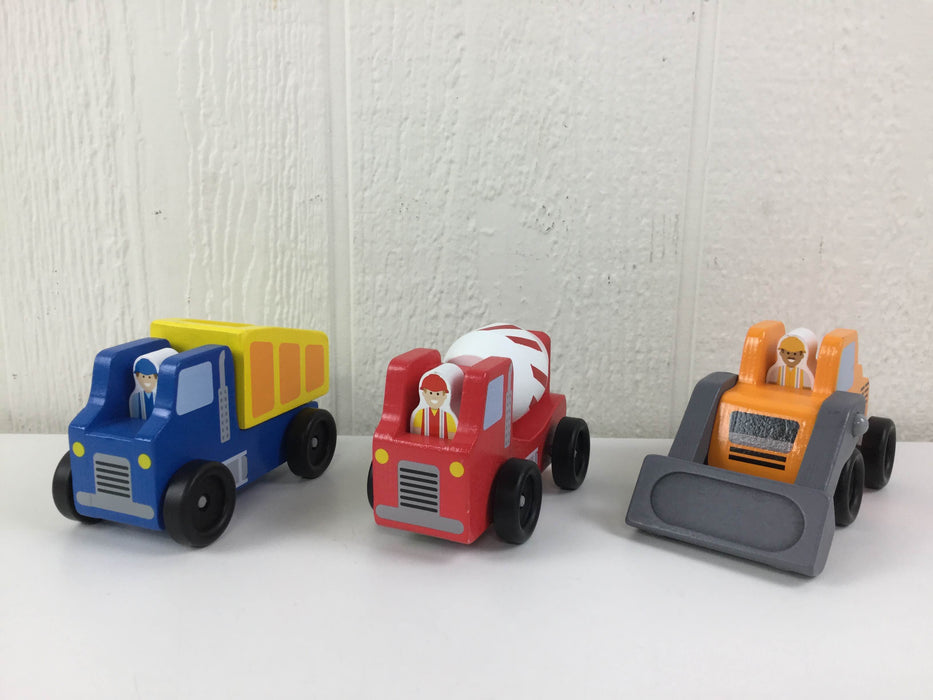 used Melissa & Doug Construction Vehicle Wooden Playset