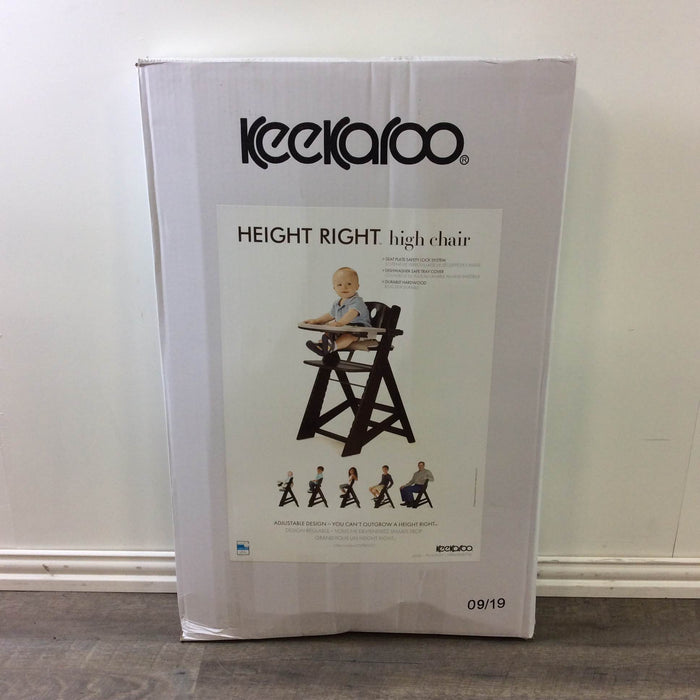 used Keekaroo Height Right High Chair, In espresso