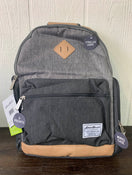 used Eddie Bauer Bridgeport Diaper Backpack, Grey/Tan