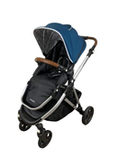 secondhand Mockingbird Single to Double Stroller, 2023, Silver with Penny Leather, Windowpane, Sea