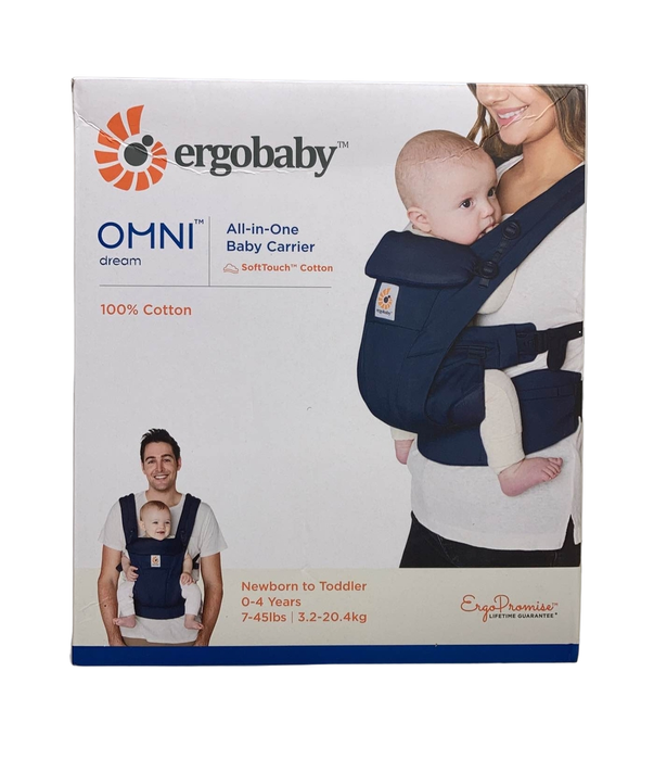 used Ergobaby Omni Dream Baby Carrier, Midnight Blue