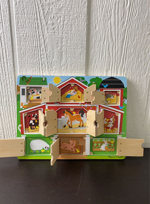 secondhand Melissa & Doug Wooden Magnet Hide And Seek Farm